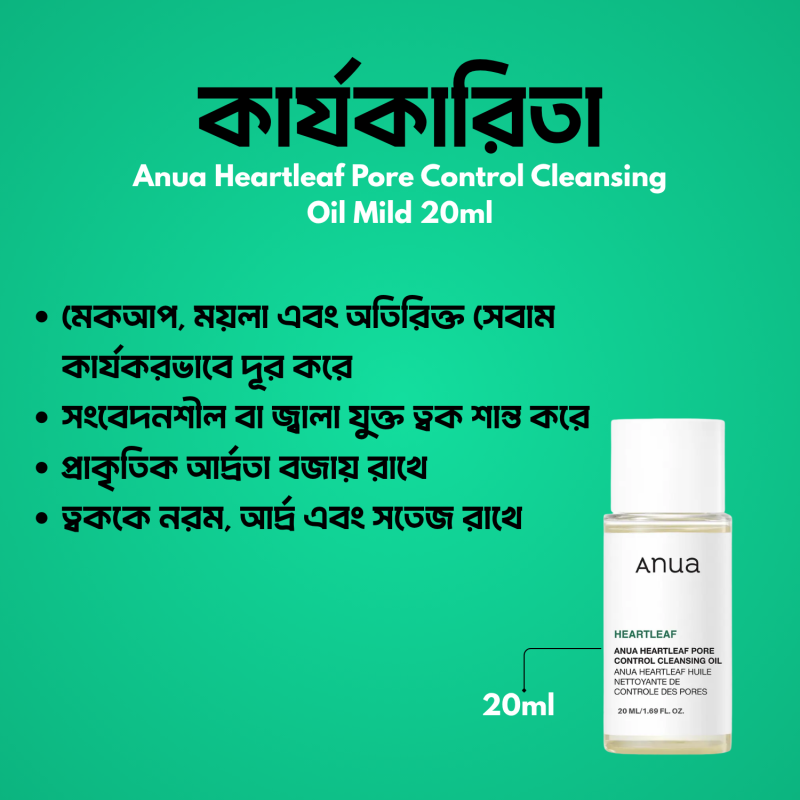 Anua Heartleaf Pore Control Cleansing Oil Mini 20ml