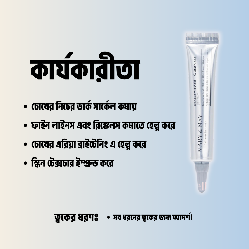 Mary&May Tranexamic Acid+Glutathion Eye Cream 12g 